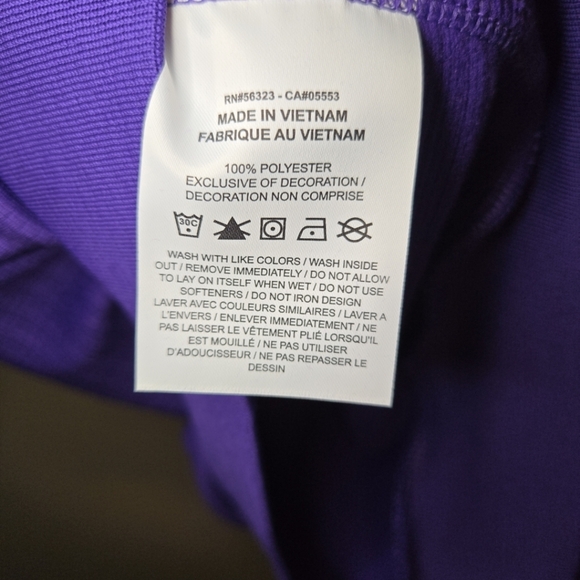 Nike Kobe Bryant Mamba Kids' Therma-Fit Purple Yellow Hoodie HJ1028-547 Size XL - Picture 13 of 14